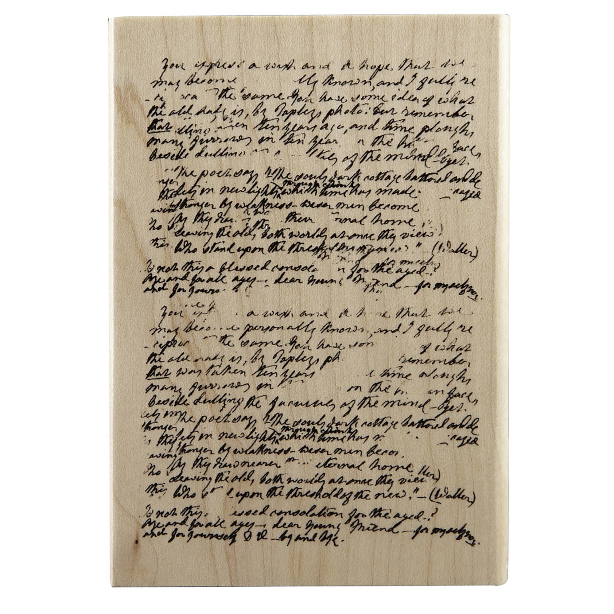 6 Pack: Manuscript Wood Stamp by Recollections™
